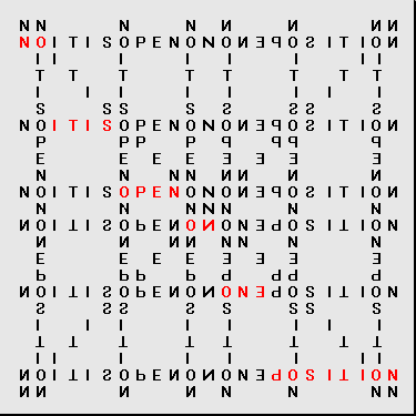 NO, IT IS OPEN IN ONE POSITION